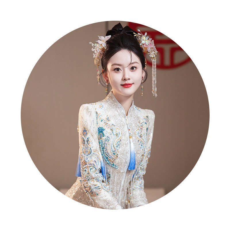 Chinese Collar wedding dress