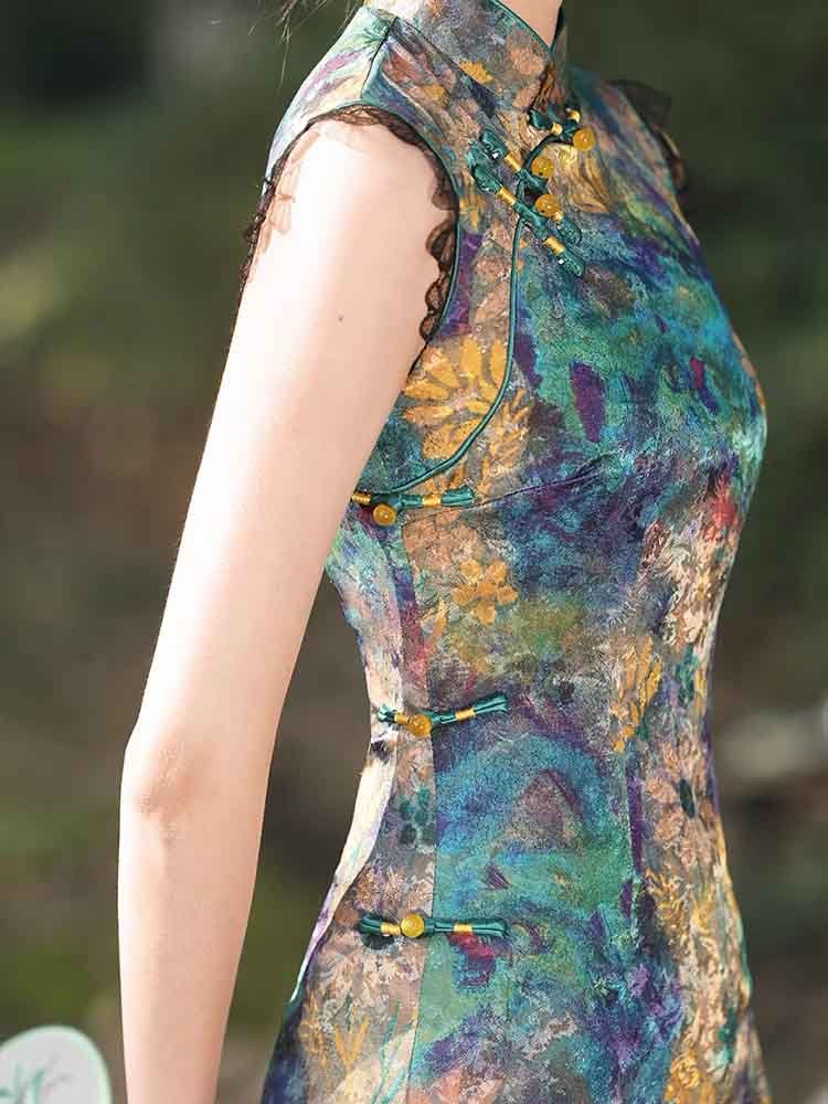 Chinese jacquard dress