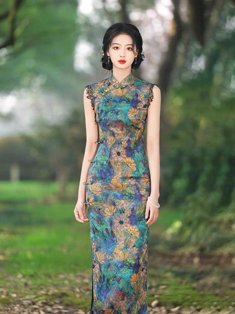 jacquard cheongsam