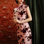 pink qipao dress