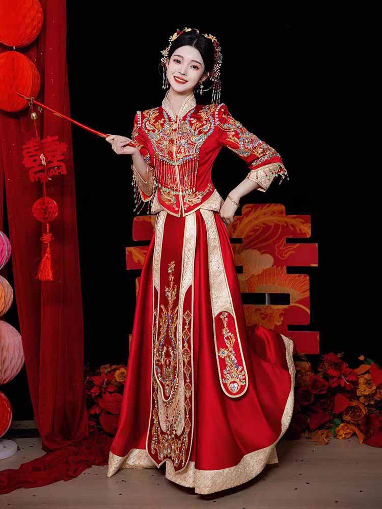 qun kwa chinese wedding dress