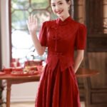 red wedding qipao