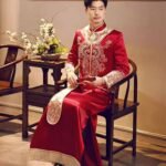 traditional Chinese wedding outfit groom