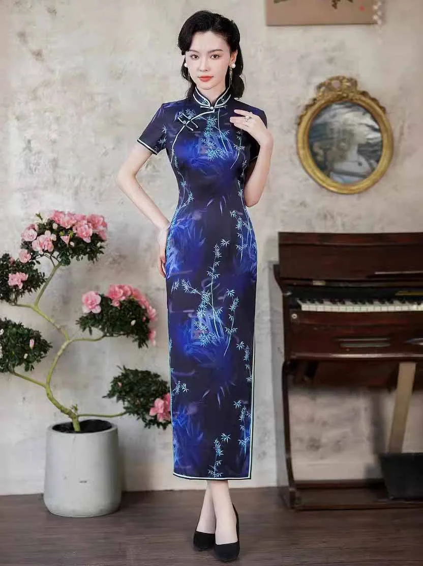 Blue qipao Blue qipao
