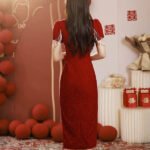 Chinese bride dress qipao