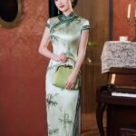 Chinese style silk dress