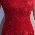 Embroidered qipao dress