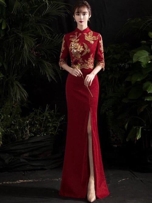 Qipao wedding gown