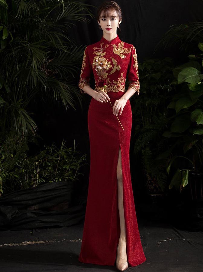 Qipao wedding gown