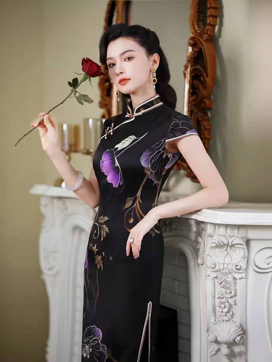 black cheongsam 2