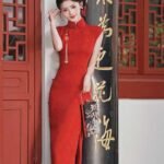 cheongsam dress red