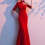 cheongsam dress wedding red