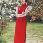 cheongsam red dress