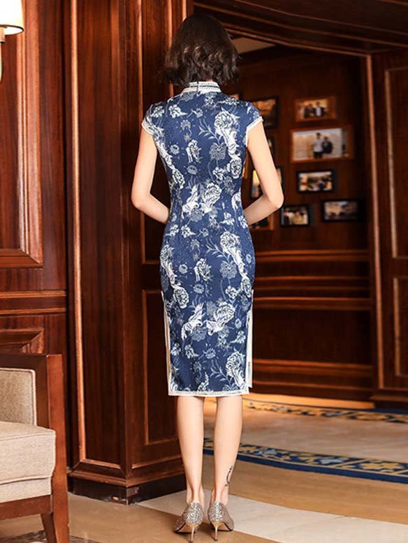 dark blue cheongsam 2