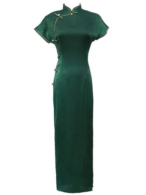 dark green cheongsam
