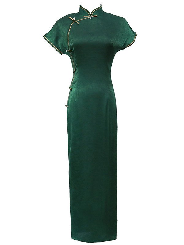 dark green cheongsam