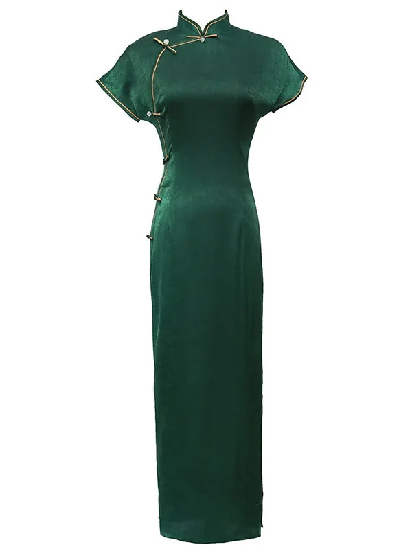 dark green cheongsam dark green cheongsam