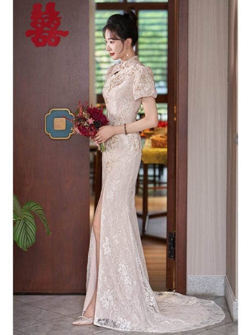 mermaid qipao dress