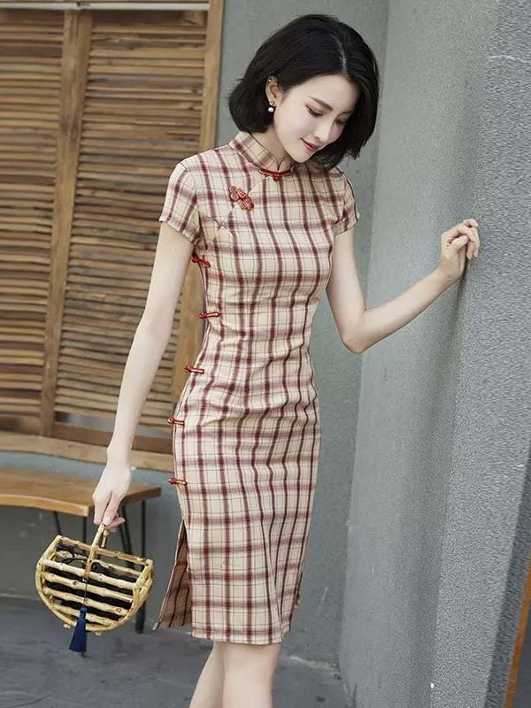 midi qipao dress