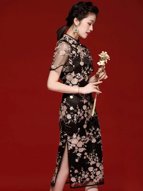 navy blue country dress Bell Sleeve Dress Navy / S