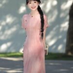 pink qipao dress