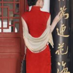 red wedding cheongsam