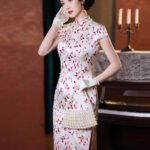 silk cheongsam dress