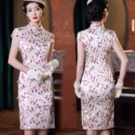 silk cheongsam dress