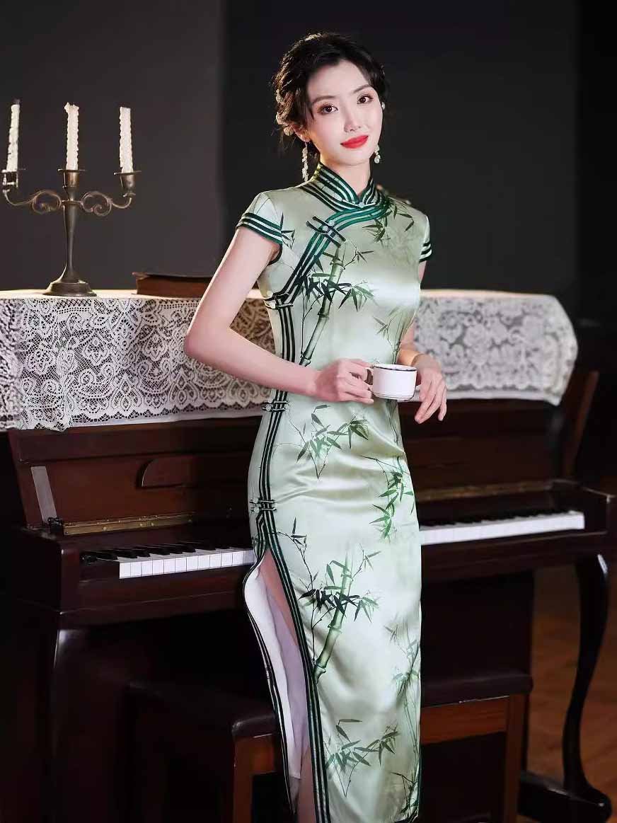 silk dress qipao