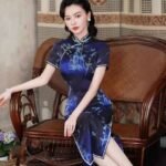 silk qipao dress long