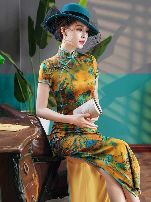 silk qipao dress