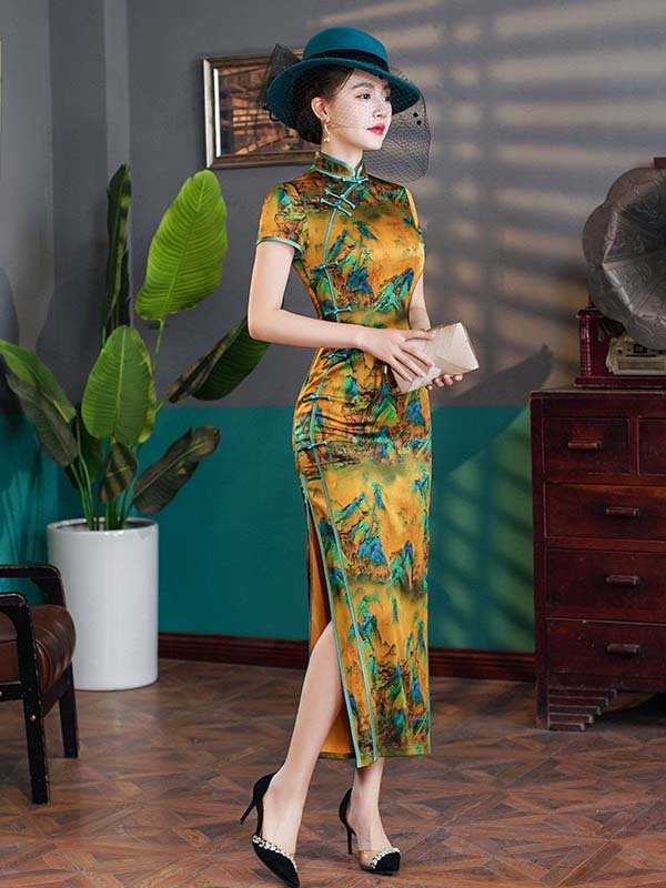 silk qipao