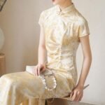 long yellow qipao