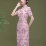 Pink Chiffon Cheongsam