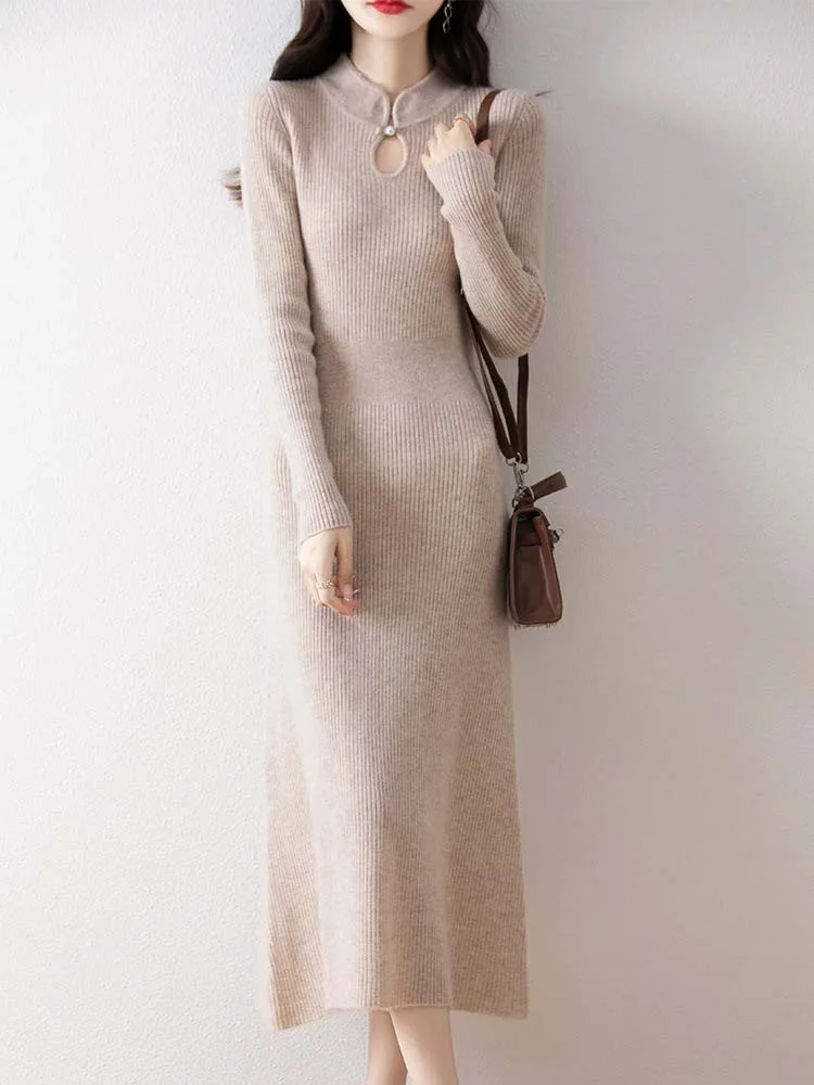 Winter qipao dress