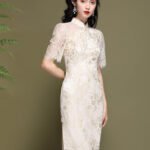 embroidered cheongsam