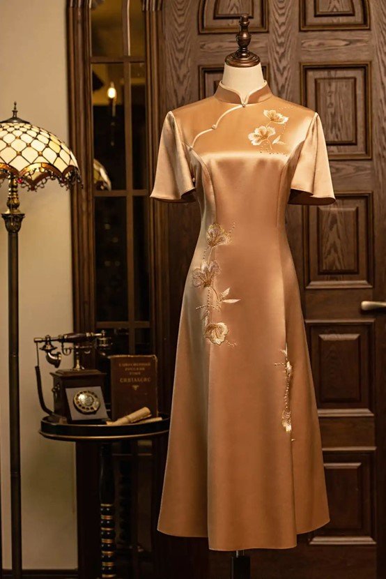 A line Cheongsam