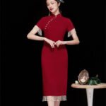 Chinese red dresses