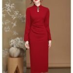 long sleeve Qipao