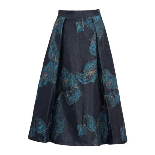 Brocade jacquard modern Qipao dress top with skirt - Image 6