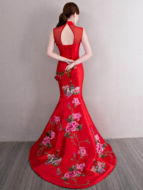 Chinese red Cheongsam
