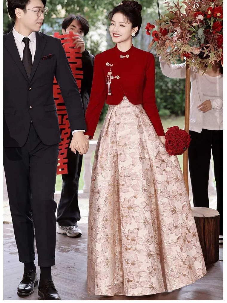 Chinese wedding dress modern