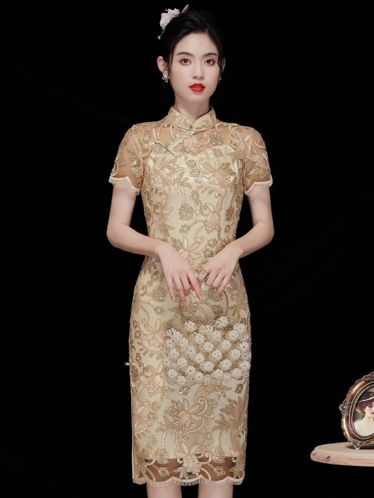 Lace Cheongsam dress