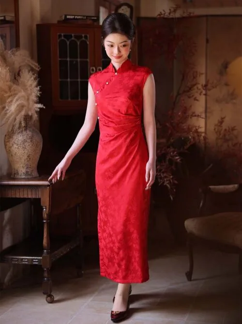 Chinese white Qipao wedding dress - Image 7