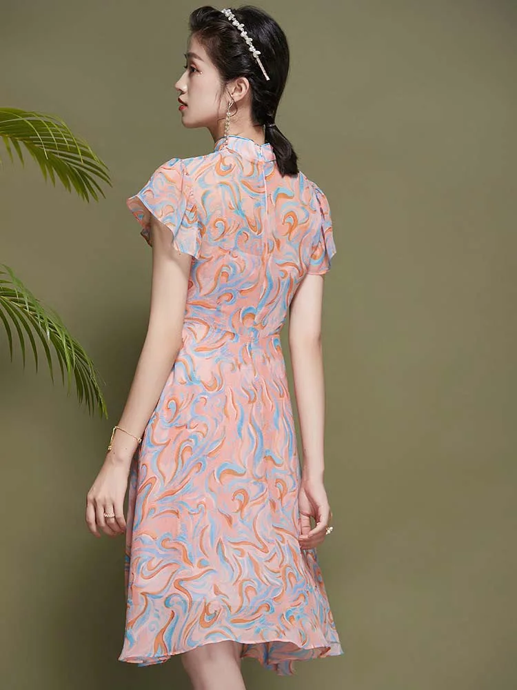 chiffon cheongsam