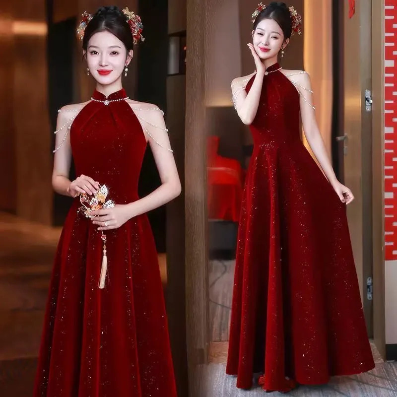 off shoulder cheongsam