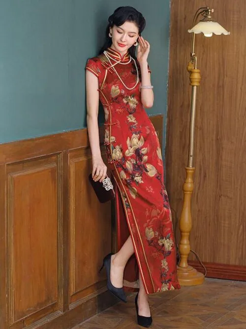 Chinese red dresses