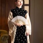 Qipao black dress