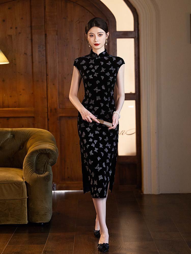 Velvet oriental dress