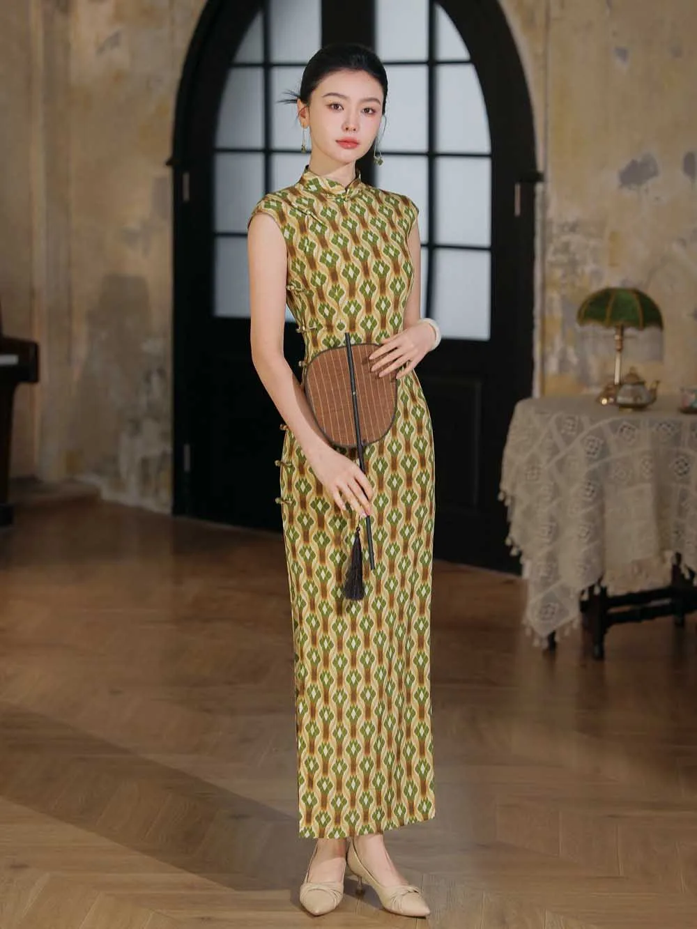 Yellow Qipao dress